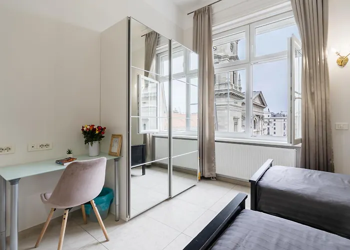 公寓 Monnalisa Basilika Breathless View 3 Bedrooms Luxury Flat Free Parking Upon Reservation 布达佩斯